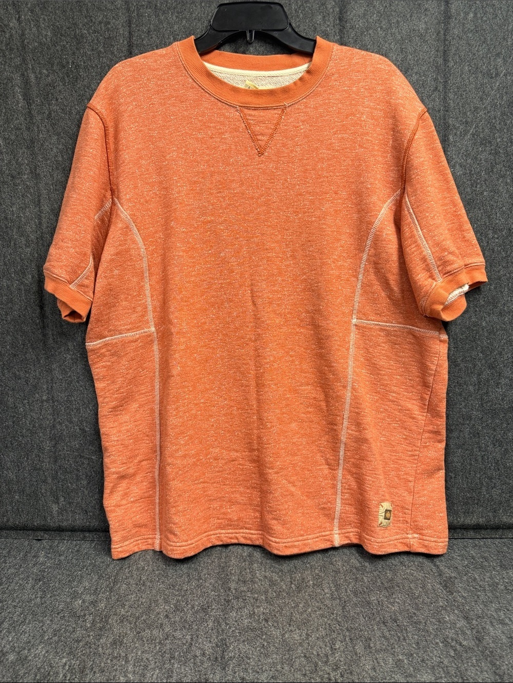 The Territory Ahead Heathered Pink/Orange Sweater with Coral Trim